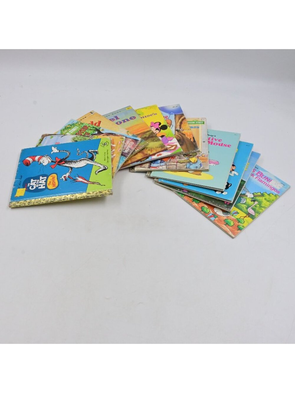 Little Golden Books Lot Of 12 Disney Sesame Street Dr. Seuss & More Vintage
